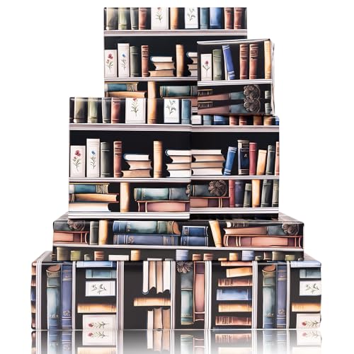 Dtiafu Book Wrapping Paper for Men Women Kids Book Lover