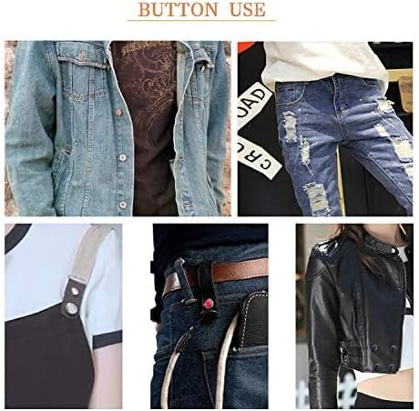 12 Pcs Buttons for Jeans,Adjustable Jean Button Pins,Pant Waist Tightener,No Sew and No Tools Instant Jean Button Pins for Pants, Simple Installation, Reusable and Adjustable
