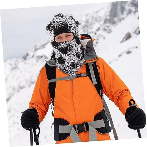 Máscara térmica para la cabeza SHERCHPRY, pasamontaña para esquí, protector de cuello y cara, para hombre y mujer, color negro, resistente al viento miniatura 5