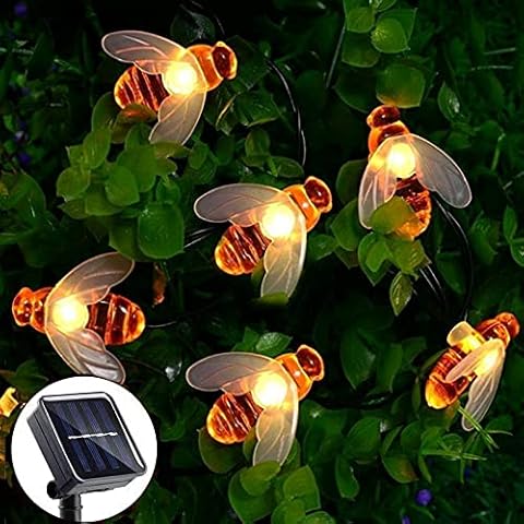 NIWWIN Luces Solares de Abeja para Exterior Cover