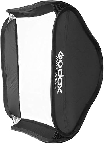 Miniatura 6 de Godox Kit de difusor portátil plegable de 32 x 32 pulgadas / 31.5x31.5 in con anillo de velocidad de montaje Bowens y estuche de transporte para