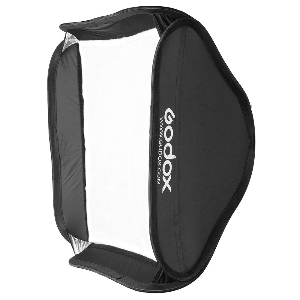 Godox portatile 81,3 x 81,3 cm/80 cm x 80 cm studio fotografico illuminazione Softbox diffusore Bowens Mount per studio flash strobo + Conxtrue USB LED free Gift