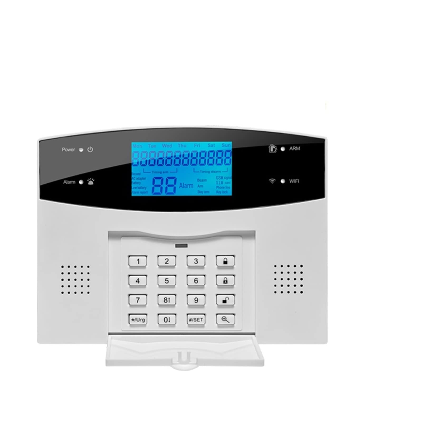 Alarmas para casa, Tuya gsm Protección de Seguridad for el hogar de Alarma Inteligente Pantalla LCD Kit antirrobo Aplicación móvil Control Remoto Armar y desarmar(G2BW1)