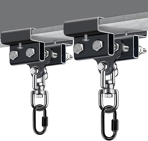 BeneLabel Percha para saco de boxeo, Soporte para bolsa pesada, Kit de bolsa de boxeo, soporte, montaje en pared, Accesorios para viga, 881.8 lbs de