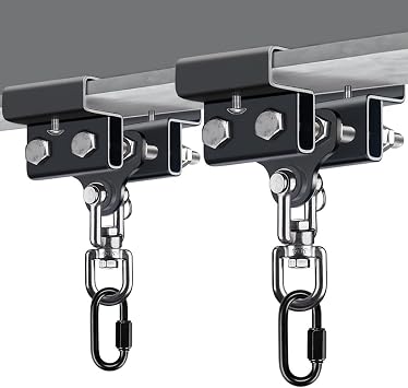 BeneLabel Punching Bag Hanger for I Beam 880 LBs Capacity Heavy Bag Mount Width Adjustable Boxing Bag Holder & Steel Beam Clamp for Beam