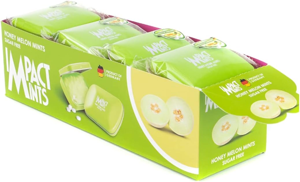 Impact Products Mints Sugar Free Mints Honey Melon 14g - Pack of 12, 168 g