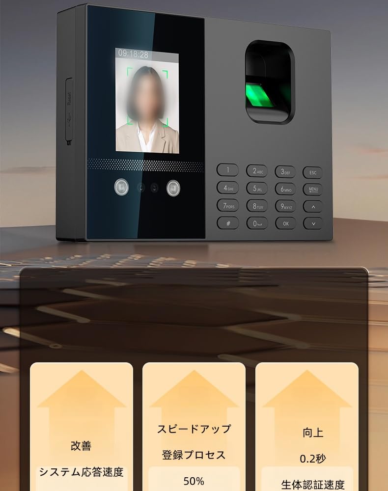 Amazon.co.jp: 新登場3in1タイムレコーダー 勤怠管理 顔/指紋認証