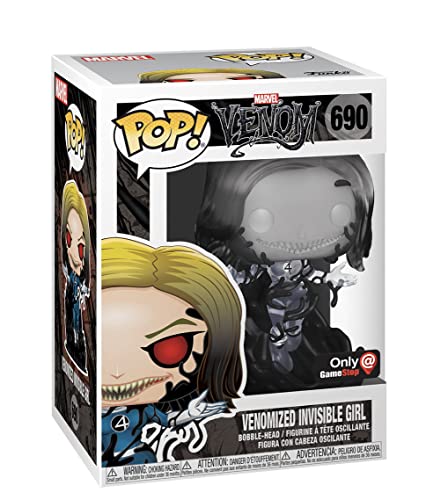 Funko Pop! Marvel Fantastic Four Venomized Invisible Girl Clear Variant Exclusive Figure Repaired Arm