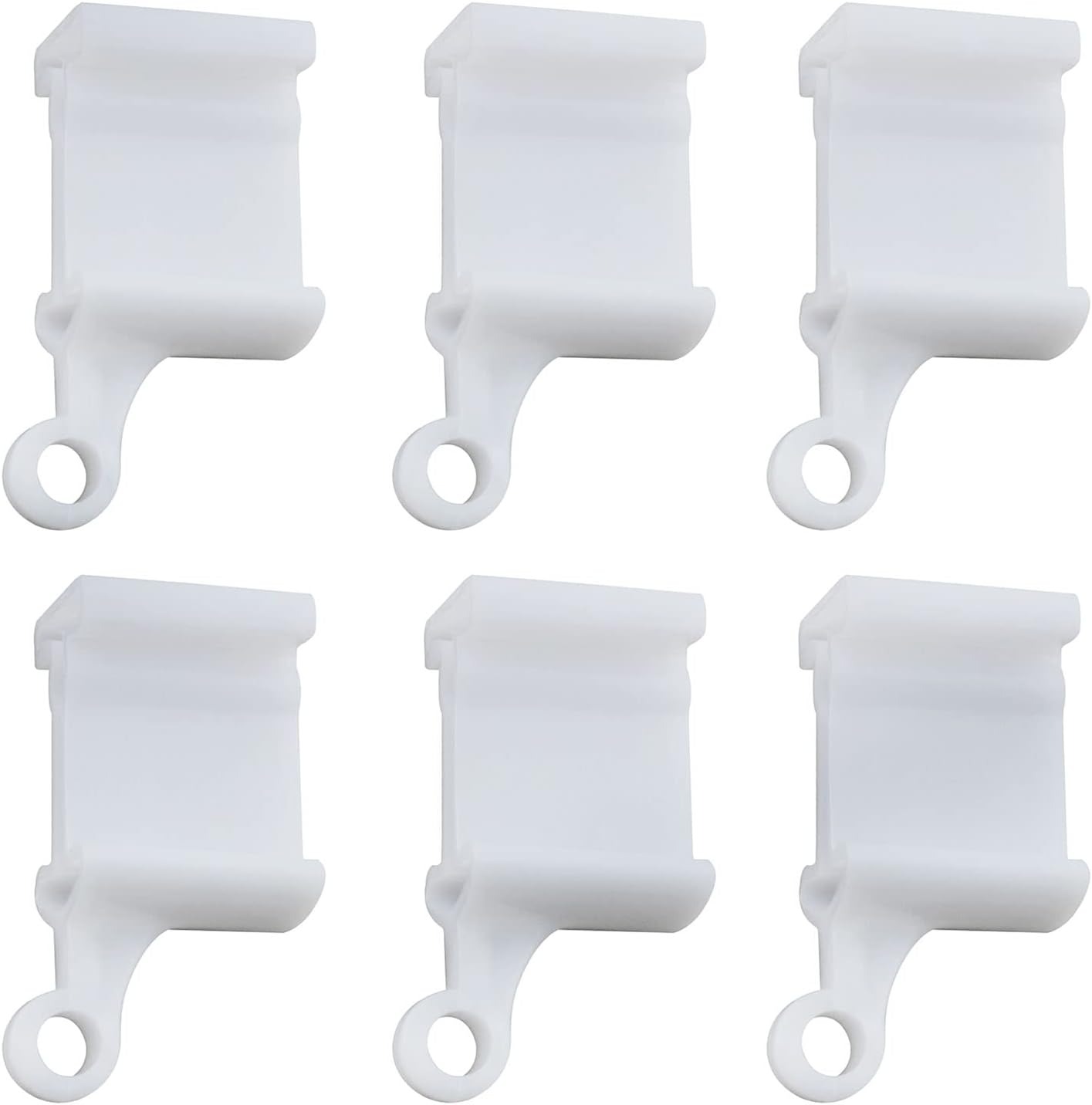 ZZLZX 6Pcs Curtain Track Closure Caps Plastic, Easy Installation, Wide Range of Application