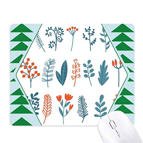 Tapis de souris végétal coloré illustration Noël tapis caoutchouc durable