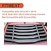 ECOTRIC Rear Window Louver Compatible with 2016-2023 Chevy Camaro Rear Windshield Cover Vents Sun Shade (Matte Black)