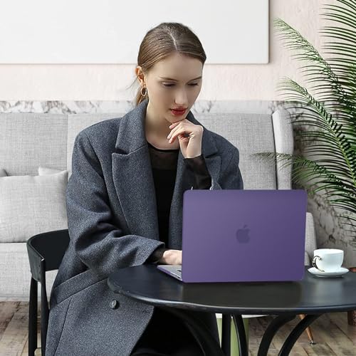 Image of MOSISO Compatible with MacBook Pro 16 inch Case 2025 2024 2023 2022 2021 M4 M3 M2 M1 A3403 A3186 A2991 A2780 A2485 Pro Max, Plastic Hard Shell&Keyboard Cover&Screen Film&Storage Bag, Imperial Purple
