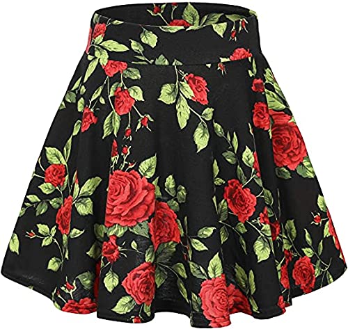 devil Women's Casual Floral Print Mini Skirt (Multicolour)-picture-12