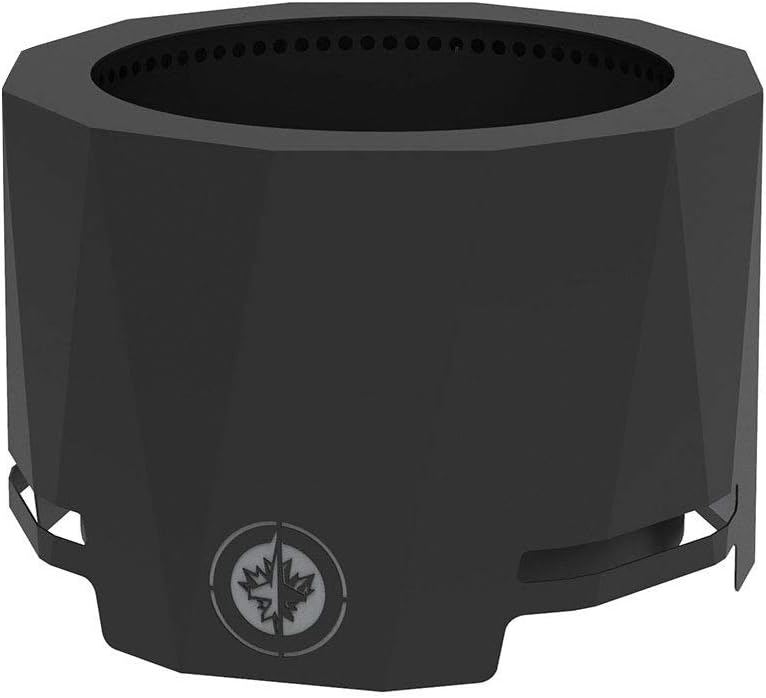 Blue Sky Outdoor Living NHL Vegas Golden Knights 24” Steel Peak Patio Smokeless Fire Pit, Firewood and/or Wood Pellet Burning