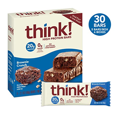 image for think! Protein Bars, High Protein Snacks, Gluten Free, Sugar Free Ener