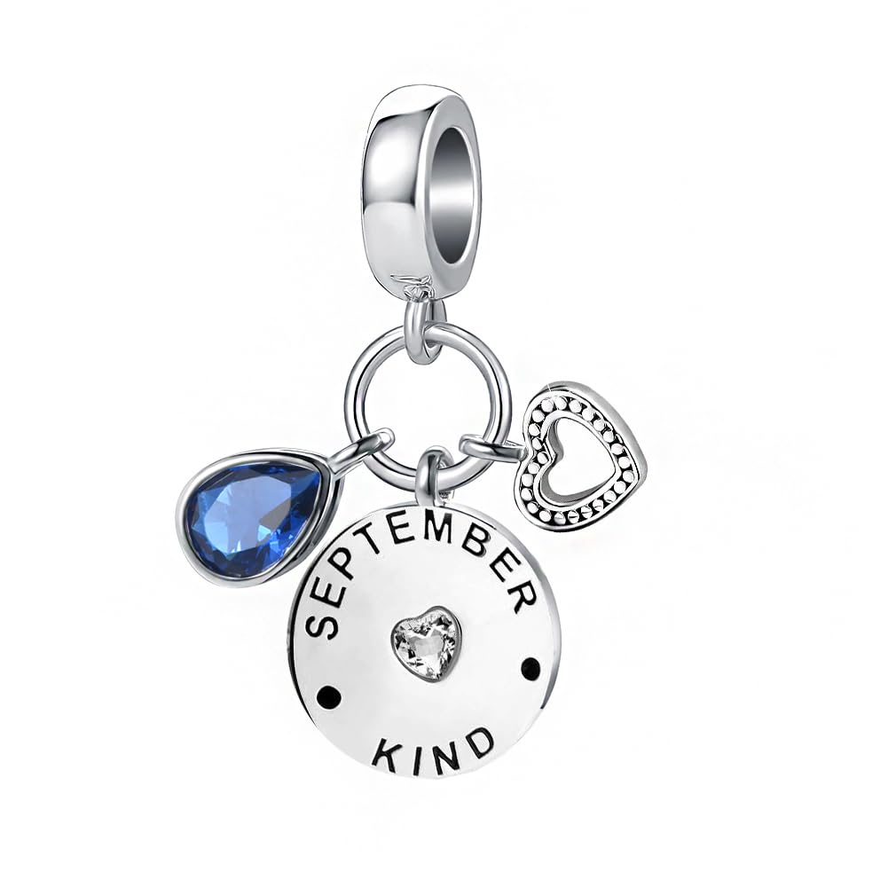 outstandlong January-December 12 Months Colors Birthstone Happy Birthday Charm Compatible with Pandora Charms Bracelets-picture-11