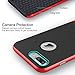 iPhone 7 Plus Case, ROCK [Royce] - Black & Red [Ultra Thin][Heavy Duty][Metal Texture Side Buttons][Dual Layered][Slim Fit][Hard PC + Soft TPU] For Apple iPhone 7 Plus