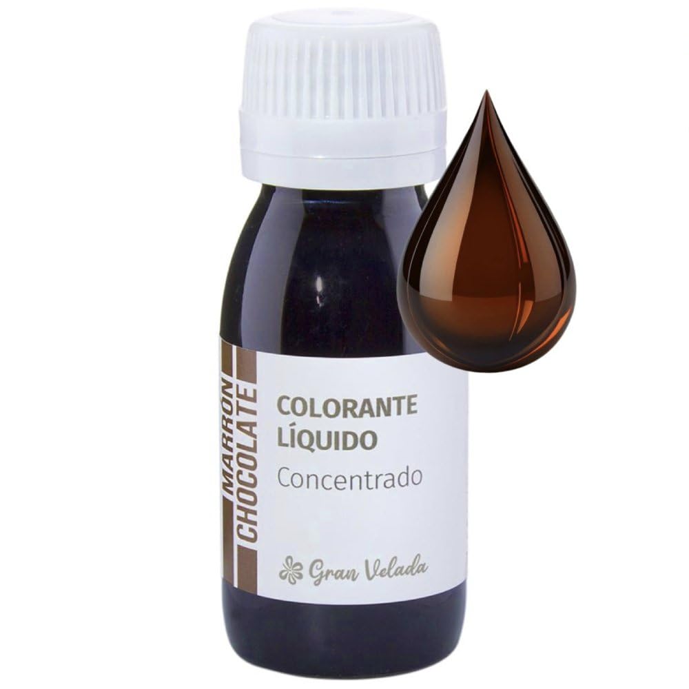 Colorante Concentrado Marrón Chocolate Líquido Cosmético | Ideal para Cosméticos y Perfumes, Tonalidades Vivas e Intensas | Envase Práctico, Listo para Usar | Venta en Varios Tamaños
