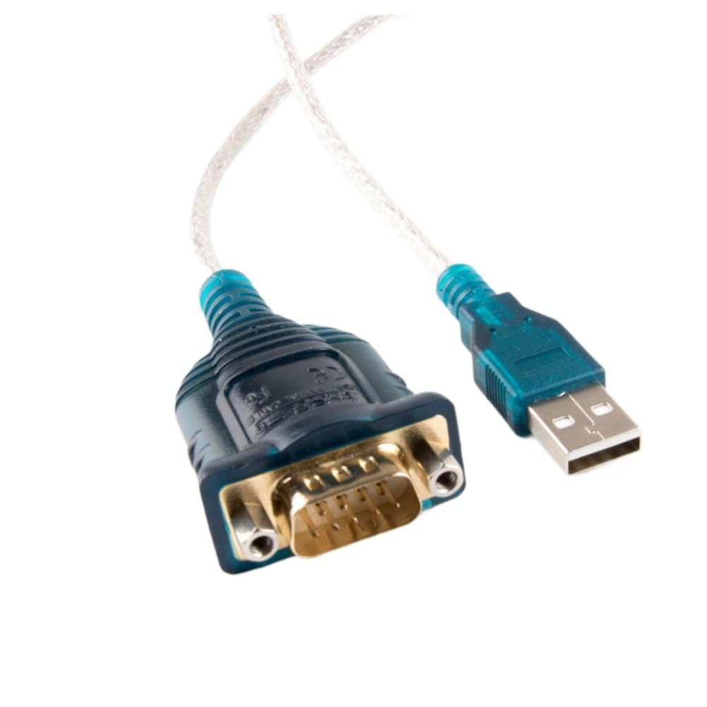Adaptador de Serie USB a DB9 RS232, 9 Pines Macho a Puerto COM, Chip FTDI, convertidor de Ordenador y PC, Compatible con Win10, Win8, Win7 Vista
