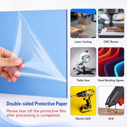 Image of Geetery 30 Pcs Colored Acrylic Sheets, 10 x 16 x 1 /8 Inch Thick Translucent Cast Acrylic Sheet, Plastic Boards for Back to School DIY Project Picture Frame, Art Craft Laser Cutting Engraving, 15 Color