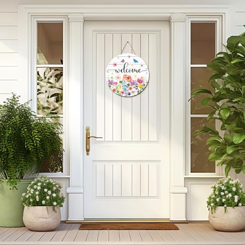 Summer-Flower-Welcome-Door-Sign-Wildflower-Wooden-Hanging-Sign-Floral-Butterfly-Door-Hanger-Sign-for-Spring-Summer-Indoor-Outdoor-Farmhouse-Home-Porch-Window-Decor Summer Flower Welcome Door Sign Wildflower Wooden Hanging Sign Floral Butterfly Door Hanger Sign for Spring Summer Indoor Outdoor Farmhouse Home Porch Window Decor