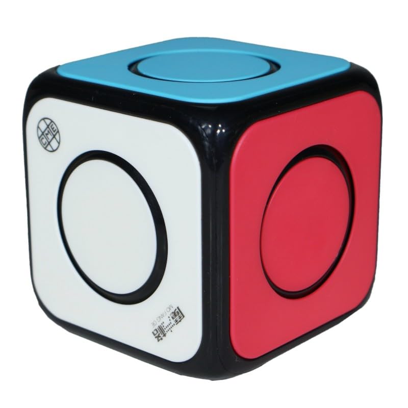 Image of QiYi O2 Cube (Version-2) 1x1 Puzzle Cube Hybrid with Grip Divots, Smooth Turning & Fun - Beginner-Friendly Twisty Puzzle for Kids & Adults