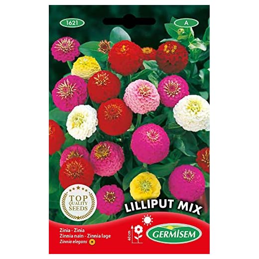 Germisem Lilliput Mix Semillas de Zinnia 1.5 g, EC1621