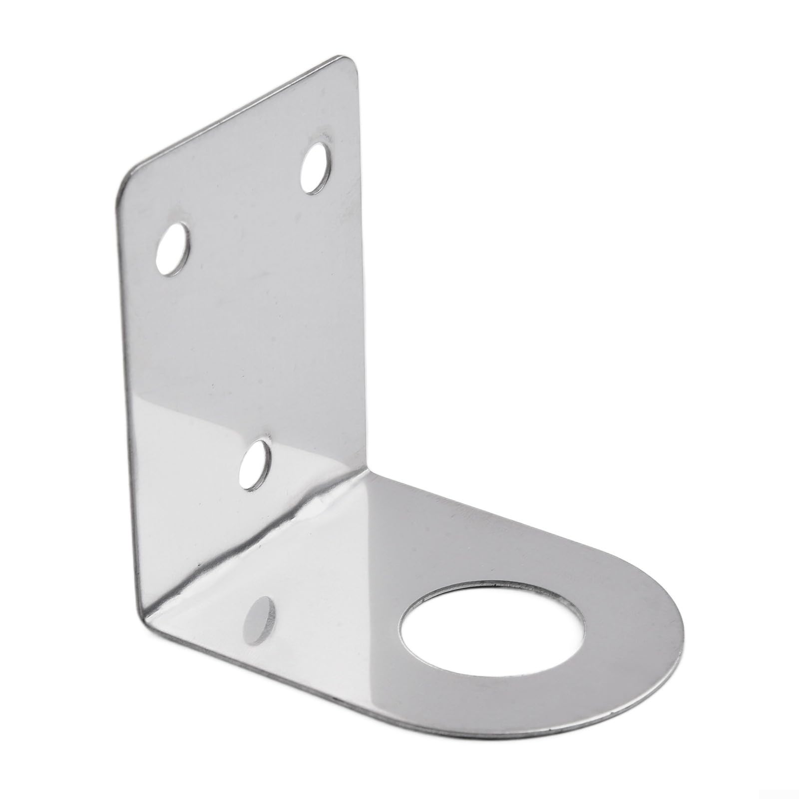 Staffa metallica in acciaio inox adatta per il montaggio di rubinetti dell'acqua e dispositivi di depurazione su superfici lisce (21 mm)