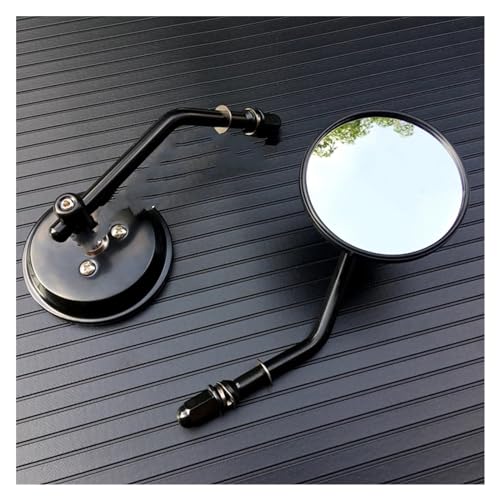 Espejo retrovisor negro para motocicleta que elimina puntos ciegos Softail