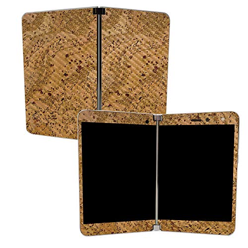 Image of MIGHTY SKINS Carbon Fiber Skin for Microsoft Surface Duo - Cork | Protective, Durable Textured Carbon Fiber Finish | Easy to Apply, Remove, and Change Styles | Made in The USA (CF-MISURDUO-Cork)