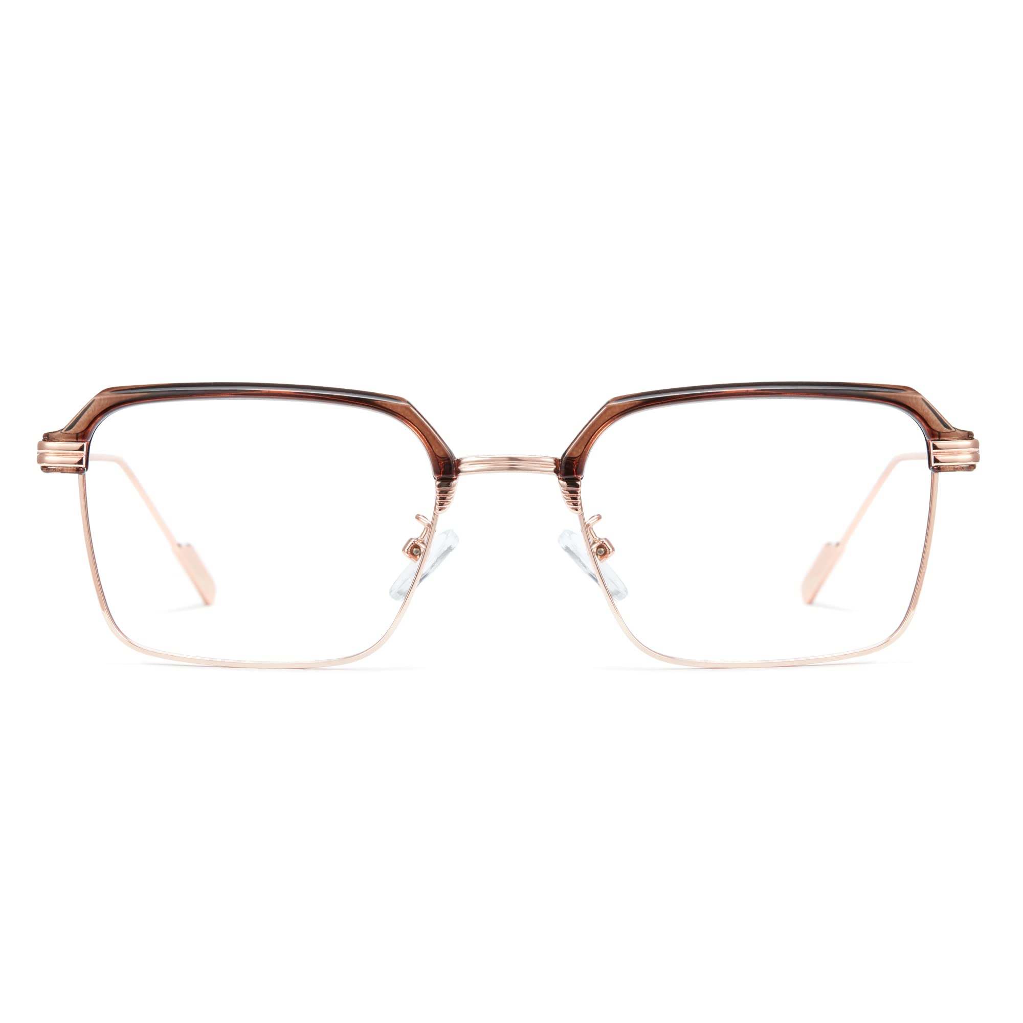 Cyxus Blue Light Blocking Glasses Men Women, Semi Rim TR90 Frame 8131