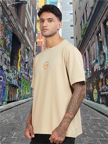 Image of STELLERS Men's Oversized Printed Half Sleeve T-Shirt | Feather Touch Feel | Odour Resistant | Anti-Static | Wrinkle Free | Quick Dry | Stretchable | Lightweight
