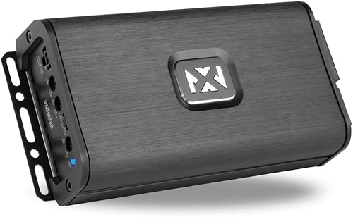 NVX VADM2v2 - Amplificador de 2 canales Clase D 1200W de pico, 600W RMS, 24-ohm estable, X-Over de paso altobajo, para