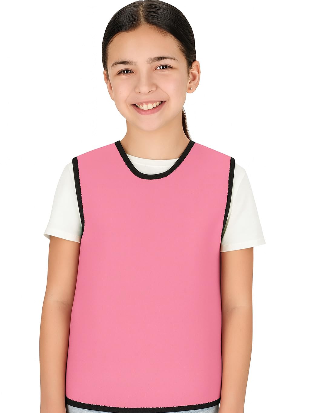 Tweens Unisex Kids Pink Sensory Compression Vest For Kids – Deep Pressure Comfort For Autism, Adhd, Spd – Calming, Breathable, Adjustable,Sensory Vest For Children (Large, )