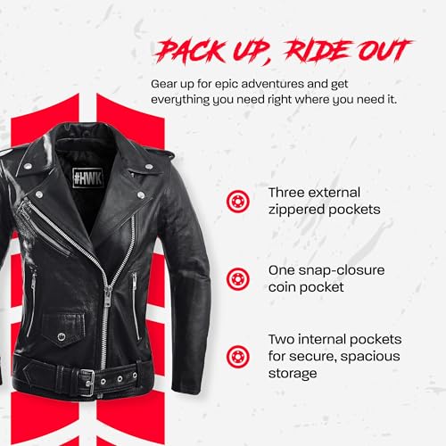 HWK Brando Leather Jacket Women