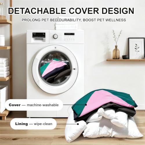 Image of Cotton Canvas Dog Bed (290gsm Thick), 24 inchx20 inchx8 inch Durable Waterproof