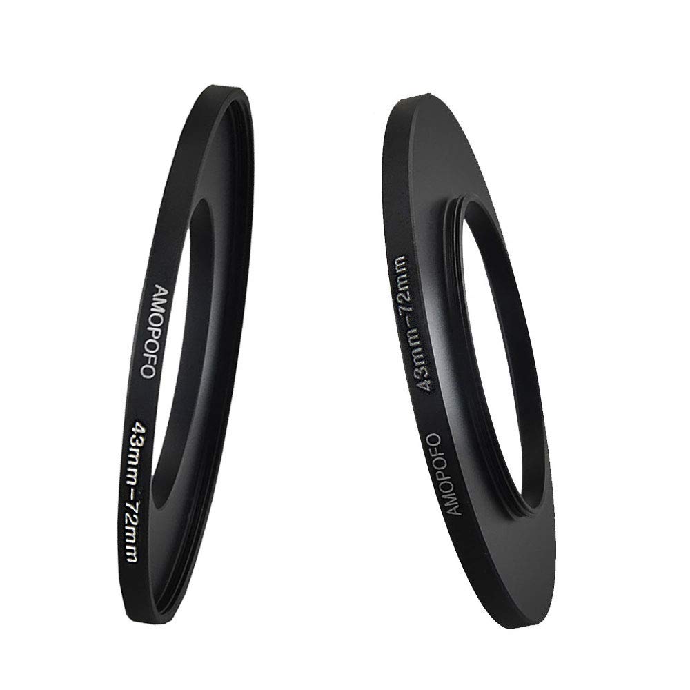 43mm Lens to 72mm Camera Filter Ring Compatible with for All Brands 43mm Lens and 72mm UV,ND,CPL Camera Filter Accessories
