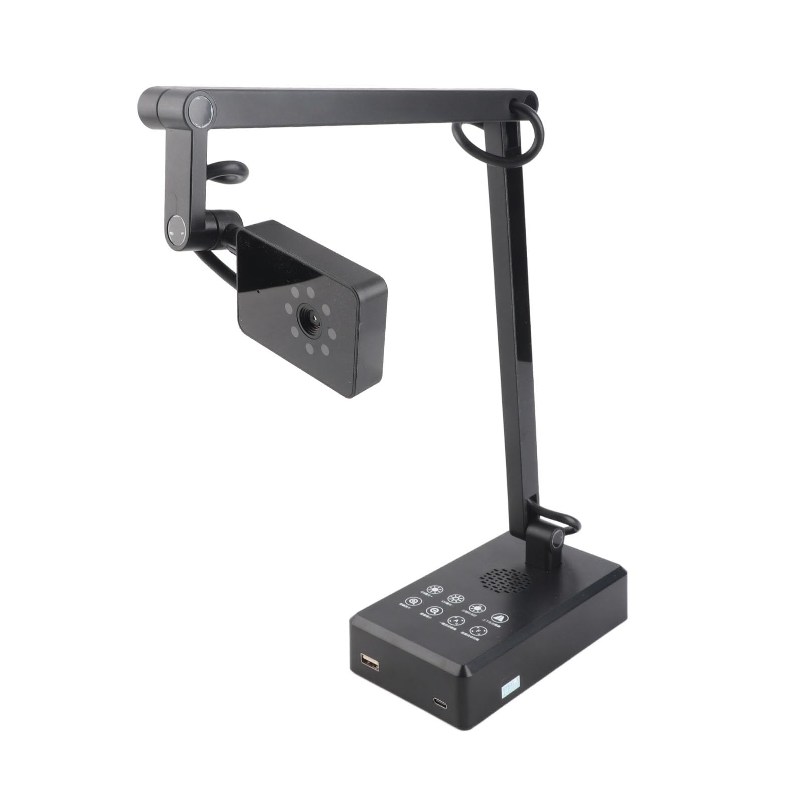 Tbest Kamera Dokumentacyjna USB 4K 16 MP Kamera Internetowa o Ultrawysokiej Rozdzielczości Regulowany Kąt dla Systemu OS X Windows OBS Transmisja na żywo na odległość Nauka na