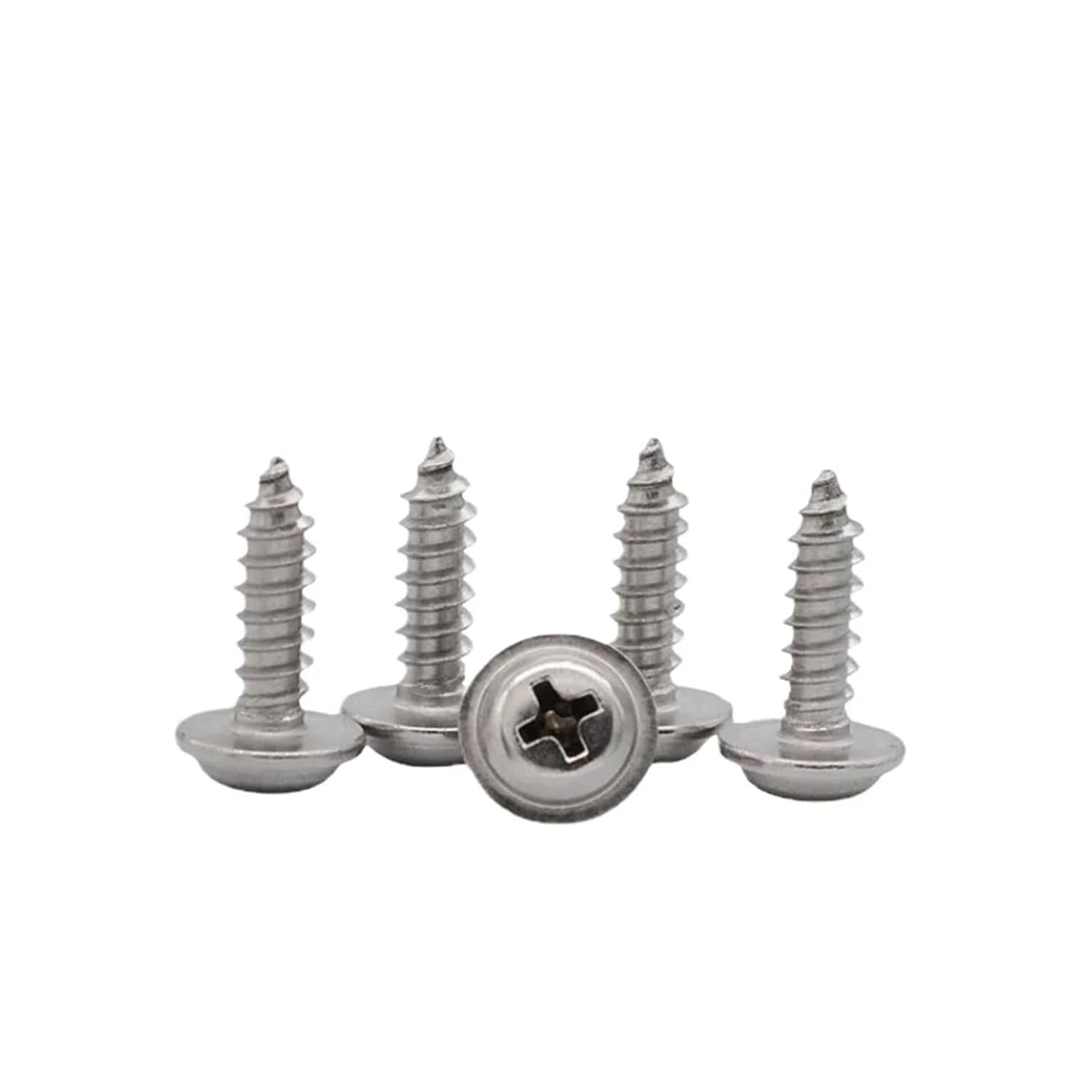 M2 .2 .6 M3 M4 M5 2x8mm Self Tapping Screws Pan Head Stainless Steel Fastener Kit(M5x35mm 50Pcs)