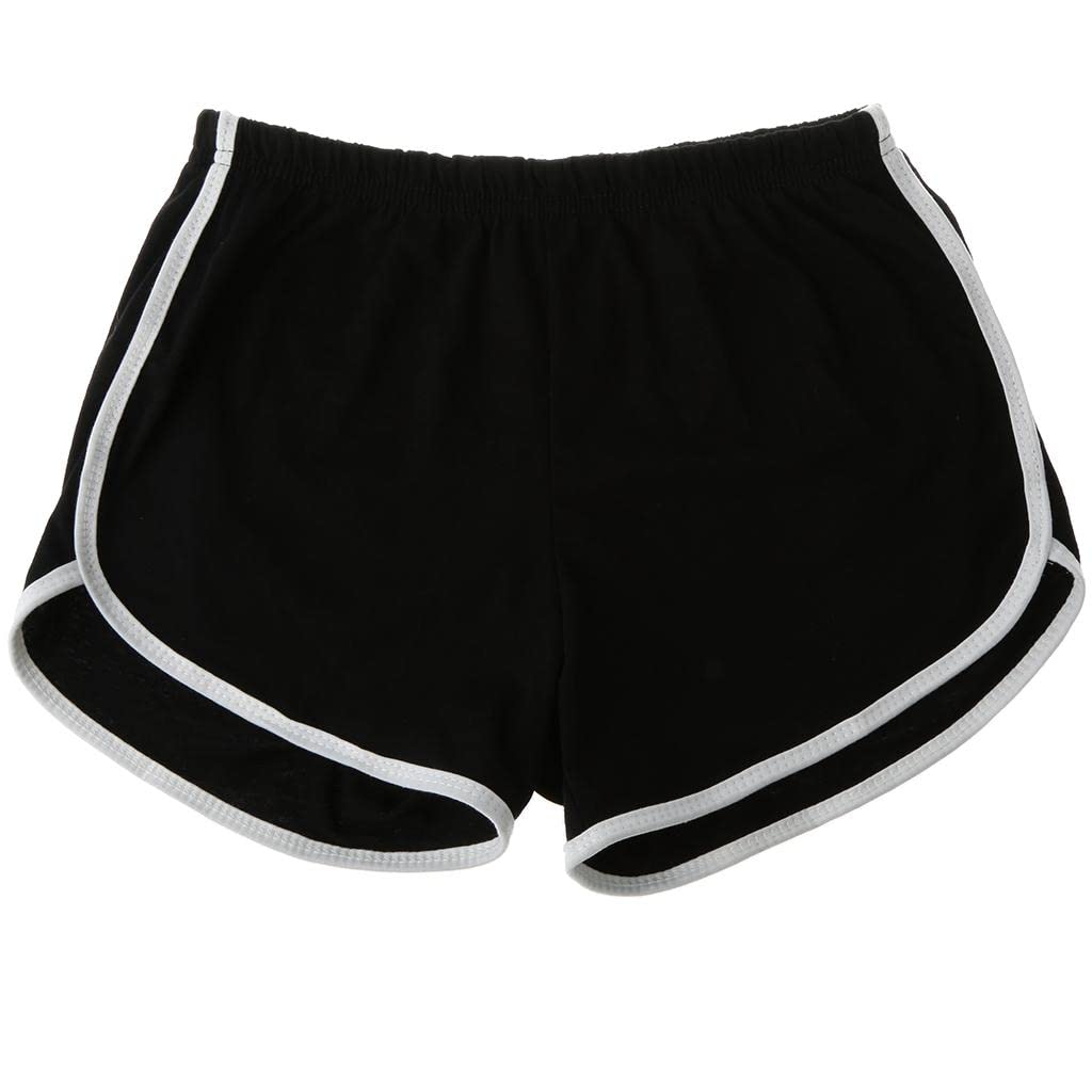 CALANDIS™ Women Sport Beach Yoga Shorts XXL Black | Athletic Apparel | Womens Clothing-image-48
