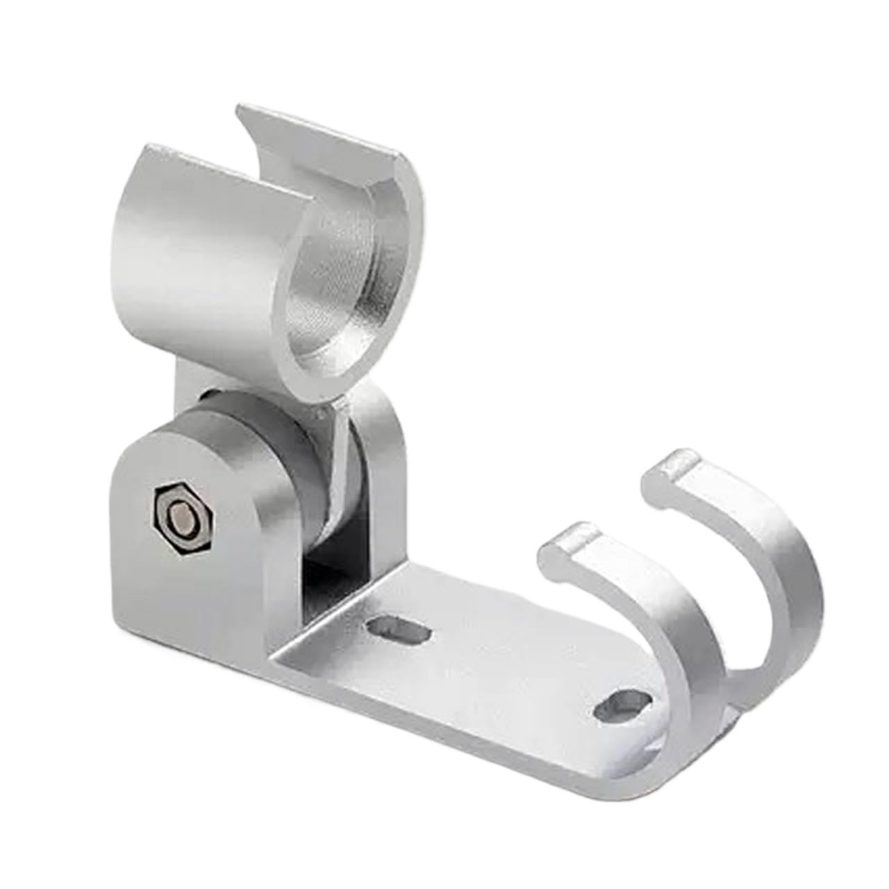 Soporte de ducha de aluminio plateado ZHCHAO de pared pack de 3 piezas para ducha de mano