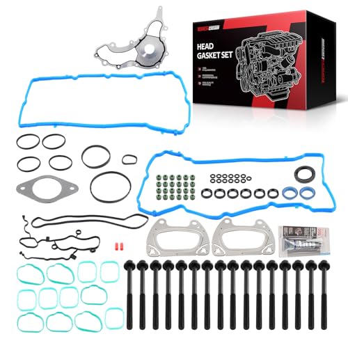 Image of Torchbeam Head Gasket Set Kit Fit for Jeep Grand Cherokee Wrangler JK, Dodge Grand Caravan Charger Journey Durango Challenger, for Chrysler 200 300 Town & Country, Ram 1500 Classic 3.6L, OE# HS26541PT