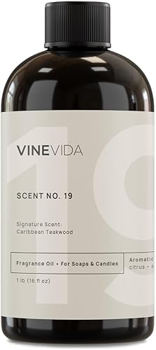 Miniatura 1072 de VINEVIDA [4 onzas] Aceite de fragancia de madera de teca de caoba para fabricación de velas y fabricación de jabón, aromas de velas prémium para