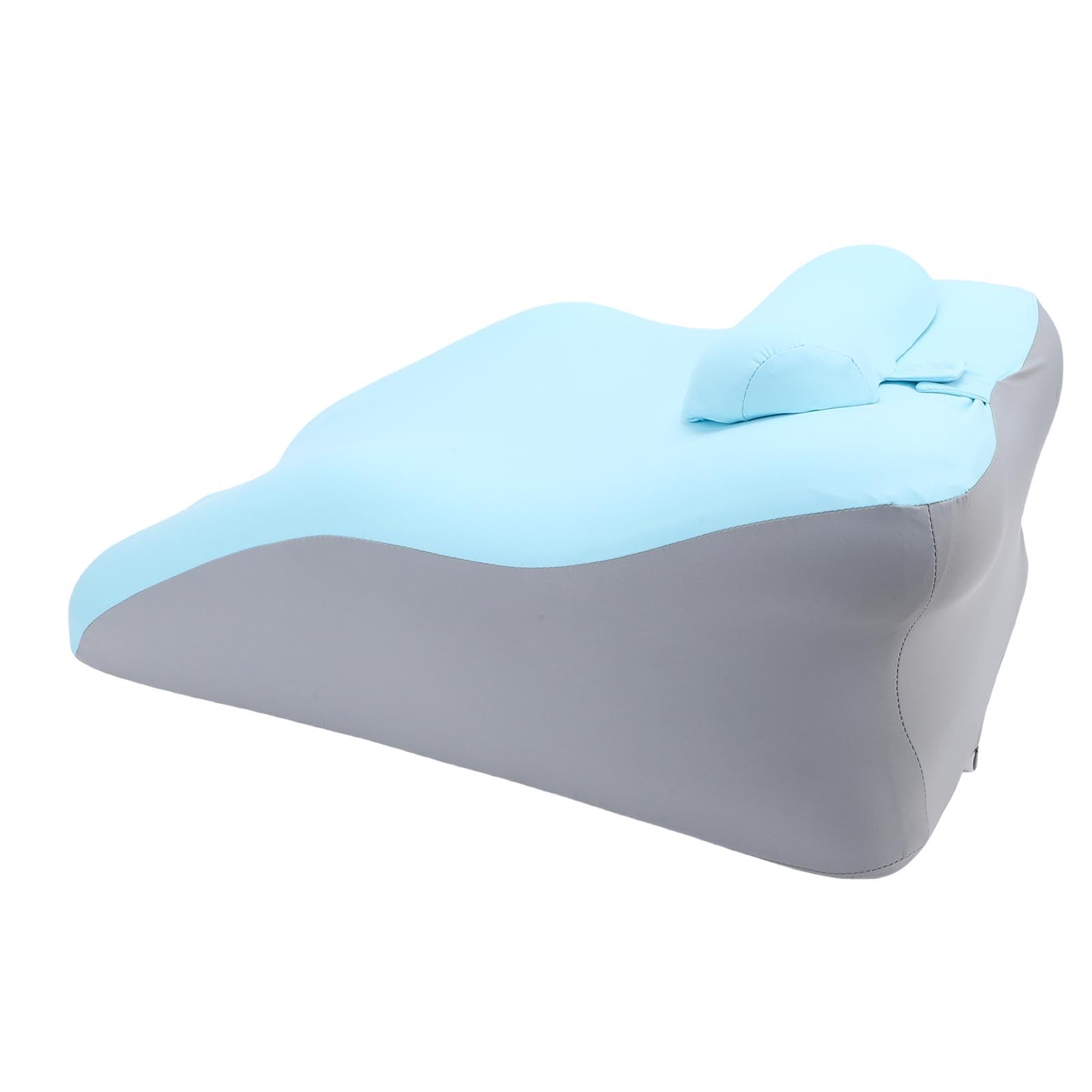 Cuscino di Supporto per la Schiena Design Curvo 3D, Supporto Mirato per L'allineamento della Colonna Vertebrale, Migliora il Comfort per L'uso Quotidiano, Cuscino di Grandi Dimensioni (blu