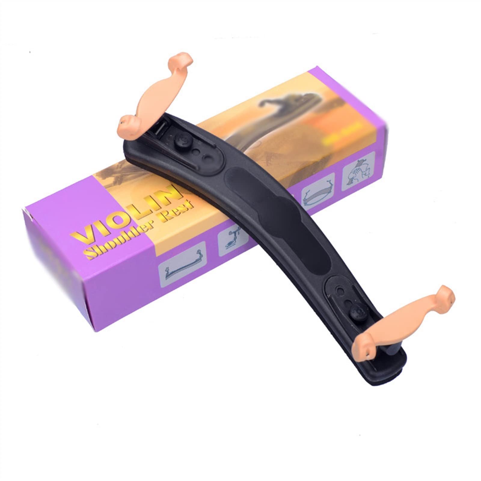 Poggiaspalla per Violino in Materiale Plastico 2 Pezzi per Accessori per Violino 4/4 E 3/4 Principiante Accessori per Violino