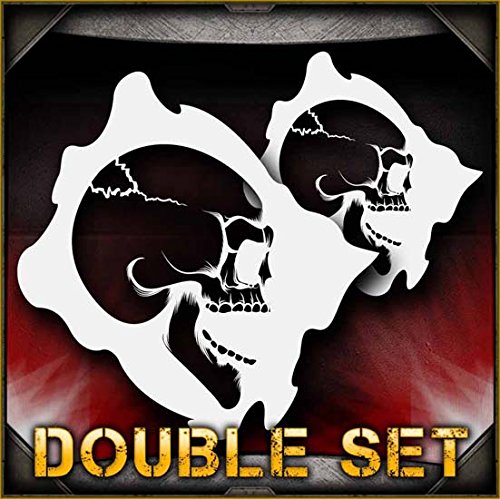 Skull 19-b AirSick Airbrush Stencil Template
