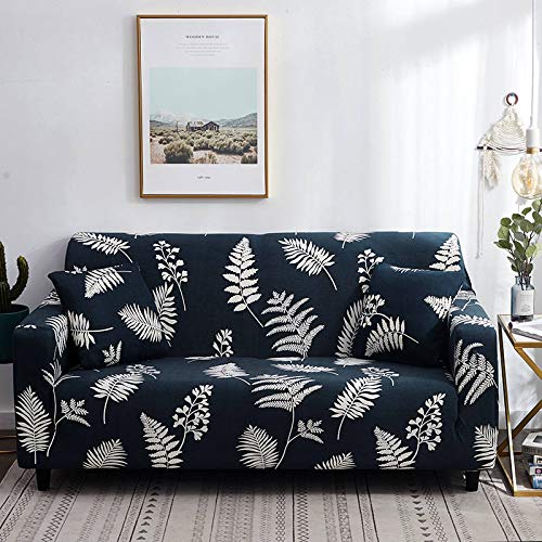 HOOBUY Printed Sofa Cover Stretch Couch Covers Sofa Slipcovers for 4 Cushion Couch with Two Free Pillow Case 04#(4 Seater/Large 3 Seater)