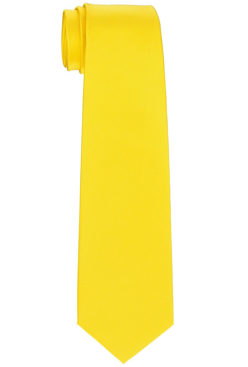 Gravata Masculina Retreez Microfibra - Amarelo - Tamanho 8-10 Anos - 117cm