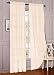 WPM WORLD PRODUCTS MART Drape/Panels/Treatment Beautiful Sheer Voile Window Elegance Curtains for Bedroom & Kitchen, 57" inch x 84" inch, Set of 2 (Beige)