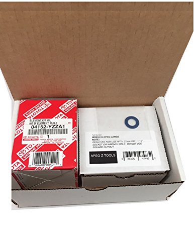 Genuine Oil Filter + Wrench Aspg Ztool Premium | For 2.5 2.7, 3.5 Engines - Perfect For Select .C/Amry.r/Av4.H/Ighlander.s/Ienna And More - Fits 64Mm Cartridge Style Oil Filter Housings #TOP5